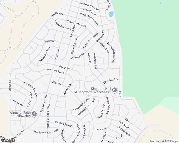 map of restaurants, bars, coffee shops, grocery stores, and more near 5406 Pecan Road in Ocala