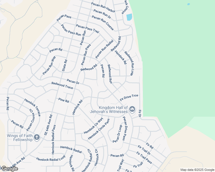 map of restaurants, bars, coffee shops, grocery stores, and more near 5403 Pecan Road in Ocala