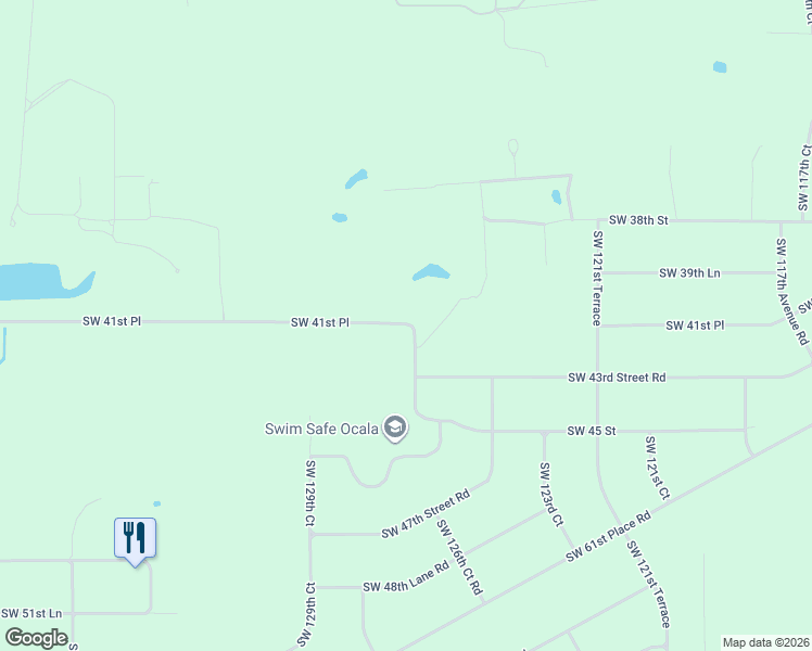 map of restaurants, bars, coffee shops, grocery stores, and more near 12730 Southwest 41st Place in Ocala