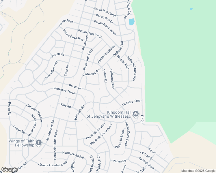map of restaurants, bars, coffee shops, grocery stores, and more near 5406 Pecan Road in Ocala