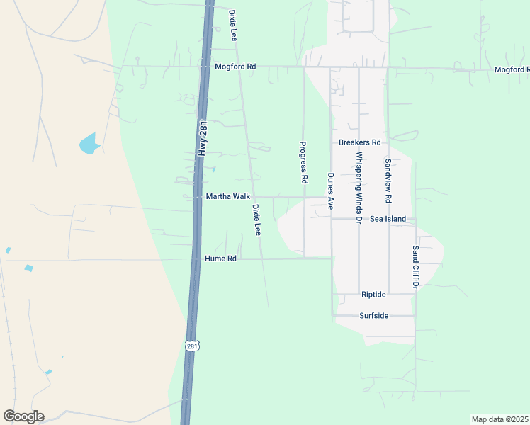 map of restaurants, bars, coffee shops, grocery stores, and more near 1126 Martha Walk in San Antonio
