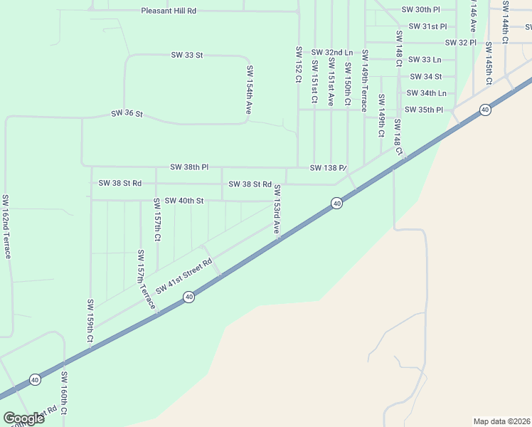 map of restaurants, bars, coffee shops, grocery stores, and more near 15485 Southwest 40th Place Road in Ocala