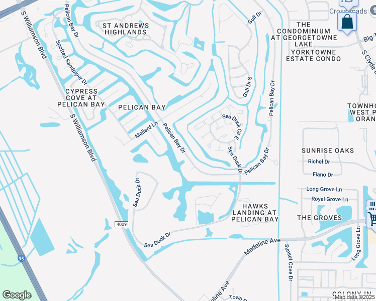 map of restaurants, bars, coffee shops, grocery stores, and more near 750 Pelican Bay Drive in Daytona Beach