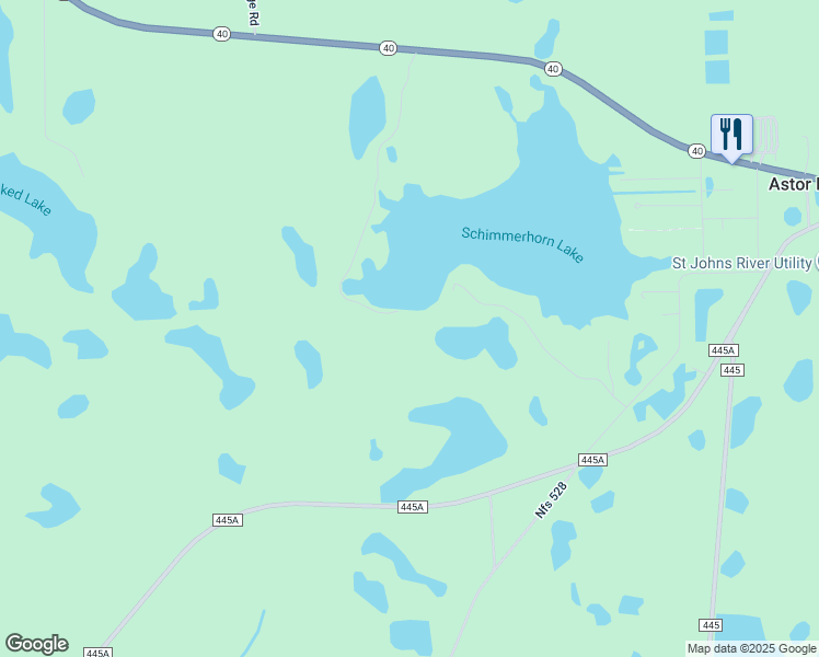 map of restaurants, bars, coffee shops, grocery stores, and more near 54540 Gustafson Drive in Astor