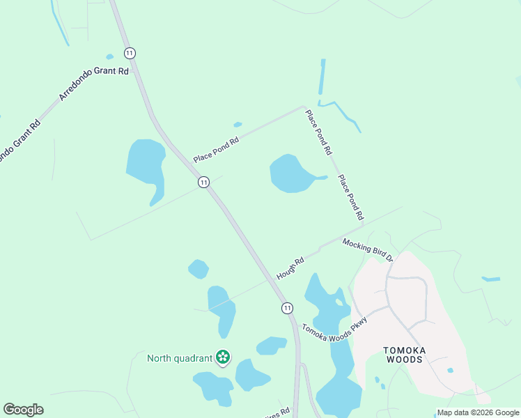 map of restaurants, bars, coffee shops, grocery stores, and more near 4885 Florida 11 in De Leon Springs