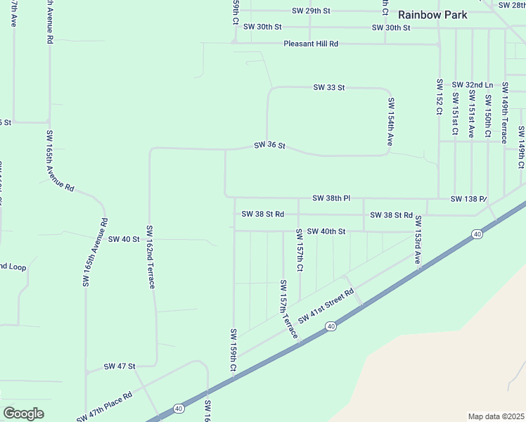 map of restaurants, bars, coffee shops, grocery stores, and more near 15811 Southwest 38 Street Road in Ocala