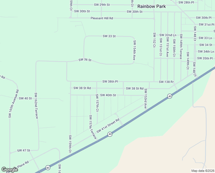 map of restaurants, bars, coffee shops, grocery stores, and more near 15649 Southwest 38th Street Road in Ocala