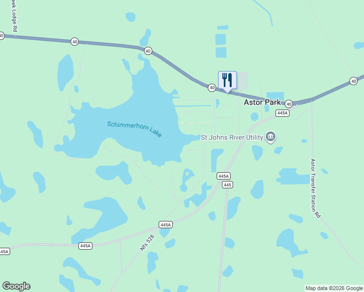 map of restaurants, bars, coffee shops, grocery stores, and more near 21714 Chibaw Road in Astor