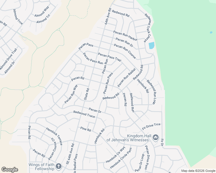 map of restaurants, bars, coffee shops, grocery stores, and more near 27 Pecan Run Pass in Ocala