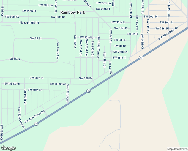 map of restaurants, bars, coffee shops, grocery stores, and more near 3801 Southwest 150th Court in Ocala