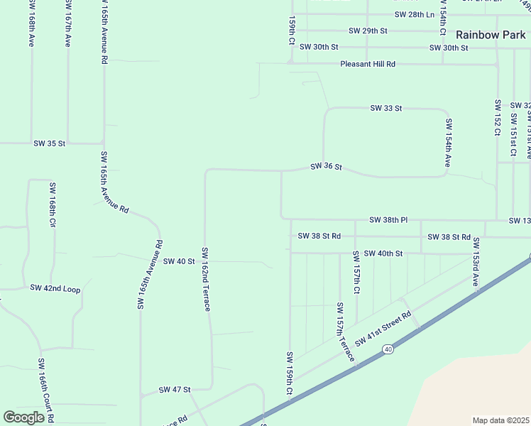 map of restaurants, bars, coffee shops, grocery stores, and more near 3888 Southwest 160th Avenue in Ocala