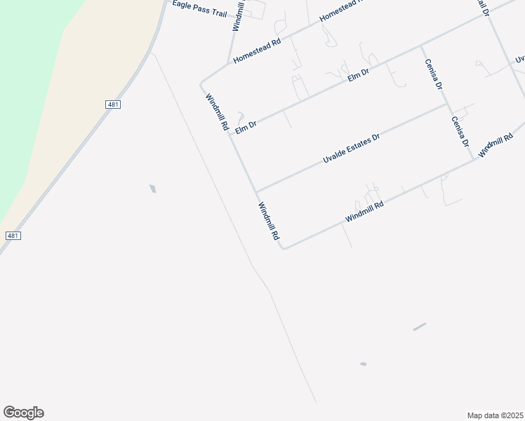 map of restaurants, bars, coffee shops, grocery stores, and more near 137 Windmill Road in Uvalde
