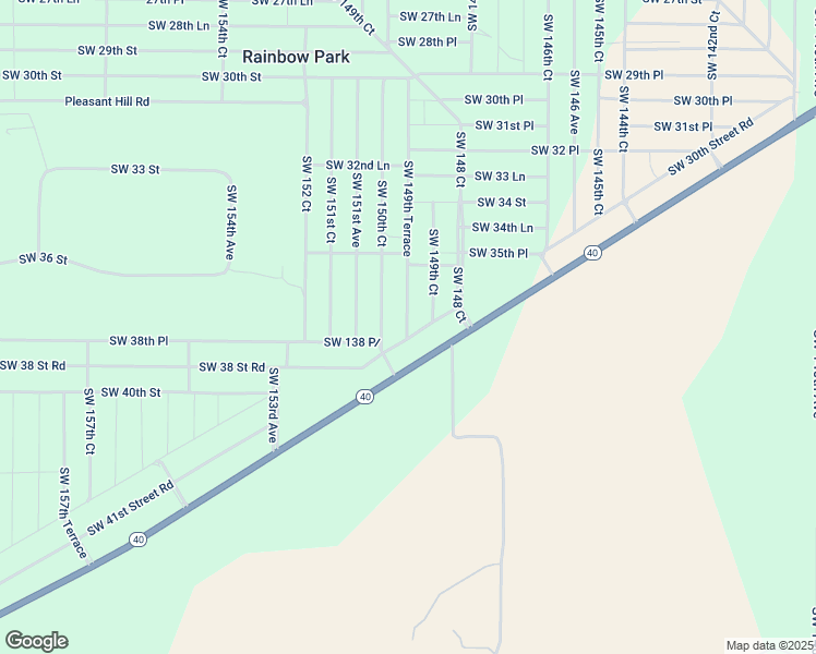 map of restaurants, bars, coffee shops, grocery stores, and more near 3801 Southwest 150th Court in Ocala