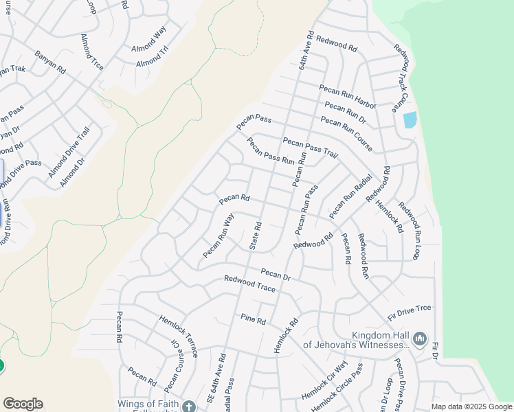 map of restaurants, bars, coffee shops, grocery stores, and more near 5600 Pecan Road in Ocala