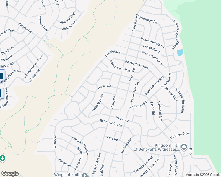 map of restaurants, bars, coffee shops, grocery stores, and more near 5600 Pecan Road in Ocala