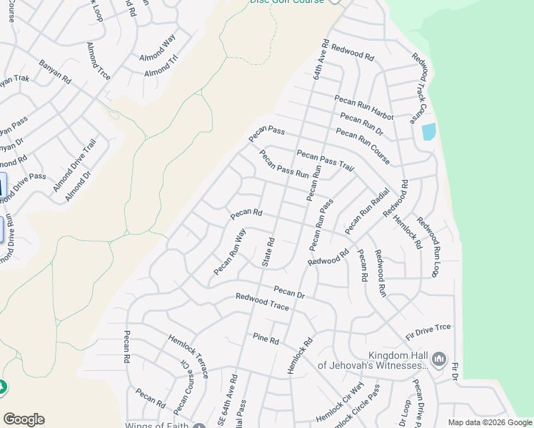 map of restaurants, bars, coffee shops, grocery stores, and more near 5600 Pecan Road in Ocala