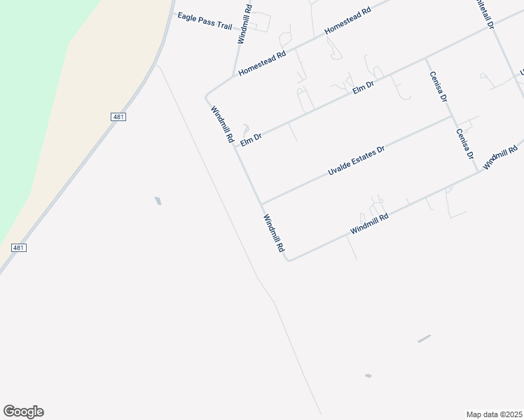 map of restaurants, bars, coffee shops, grocery stores, and more near 137 Windmill Road in Uvalde