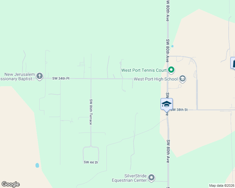 map of restaurants, bars, coffee shops, grocery stores, and more near 8350 Southwest 34th Place in Ocala