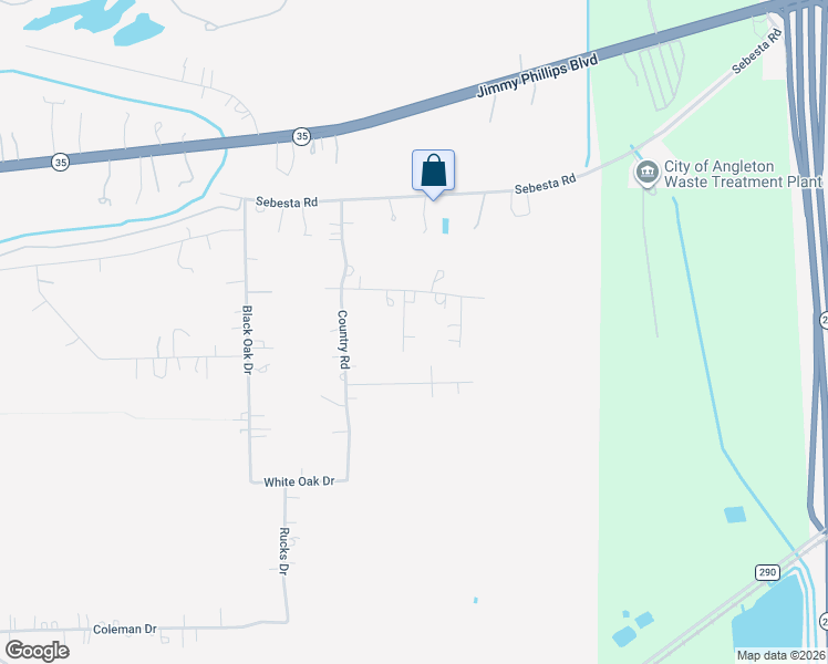 map of restaurants, bars, coffee shops, grocery stores, and more near 220 Oak Forrest Drive in Angleton