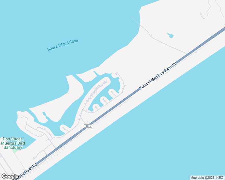 map of restaurants, bars, coffee shops, grocery stores, and more near 4107 Bluewing Teal Court in Galveston
