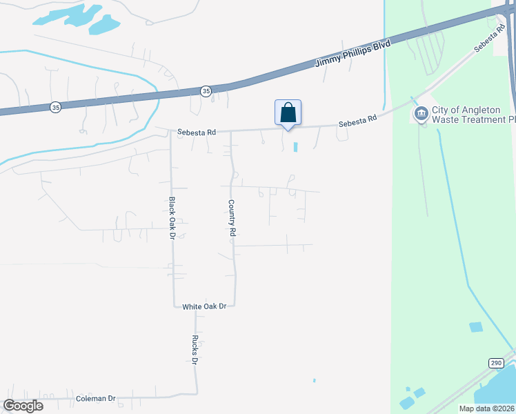 map of restaurants, bars, coffee shops, grocery stores, and more near 220 Oak Forrest Dr in Angleton