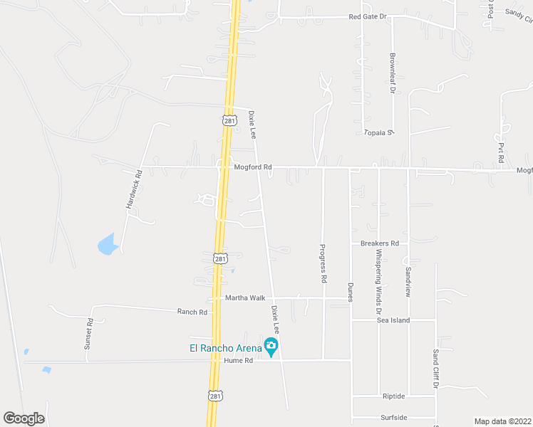 map of restaurants, bars, coffee shops, grocery stores, and more near 25090 Dixie Lee in San Antonio