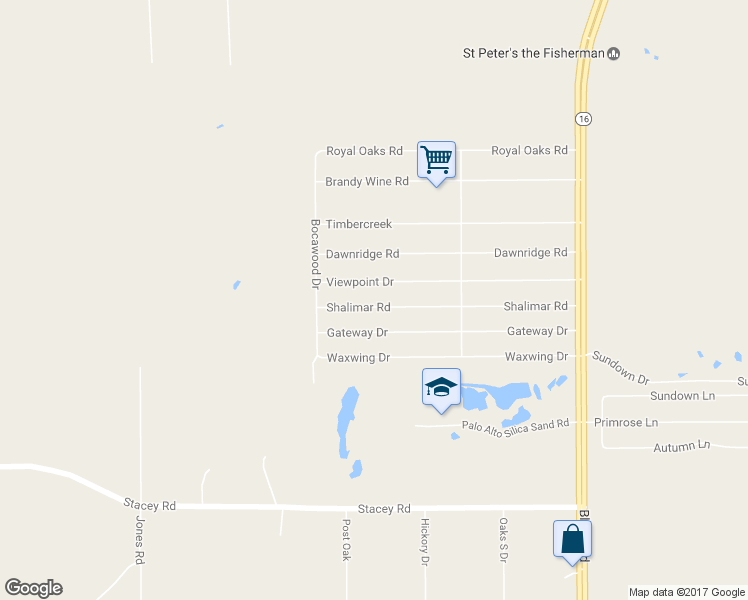map of restaurants, bars, coffee shops, grocery stores, and more near 524 Shalimar Road in Poteet