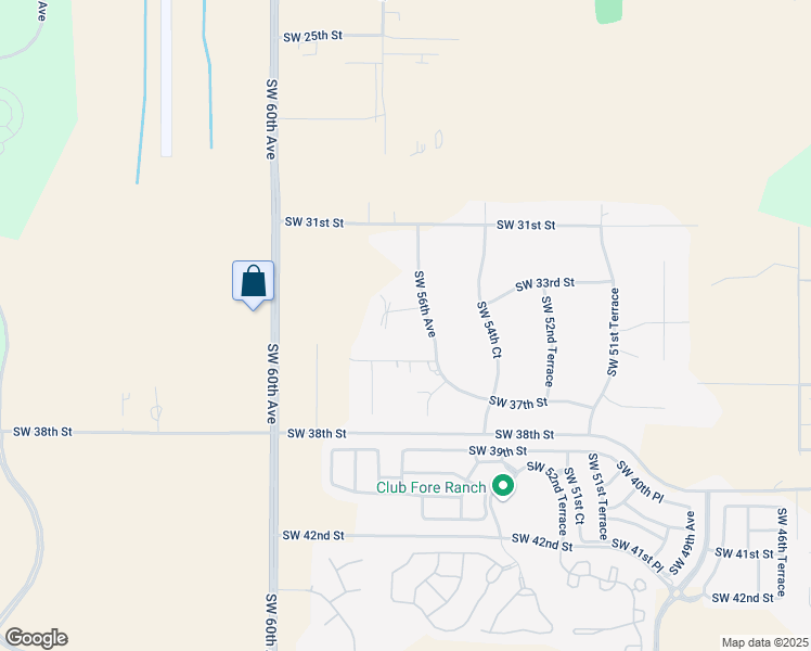 map of restaurants, bars, coffee shops, grocery stores, and more near 5630 Southwest 34th Street in Ocala