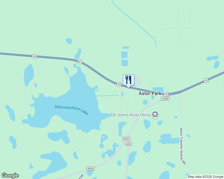 map of restaurants, bars, coffee shops, grocery stores, and more near 21809 Virginia Drive in Astor