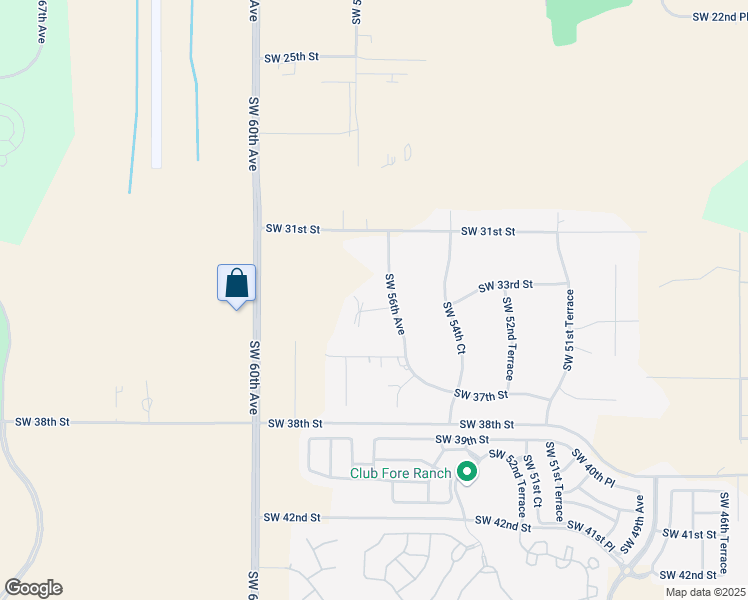 map of restaurants, bars, coffee shops, grocery stores, and more near 5630 Southwest 34th Street in Ocala