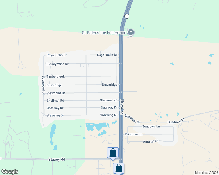 map of restaurants, bars, coffee shops, grocery stores, and more near 64 Dawnridge Drive in Poteet