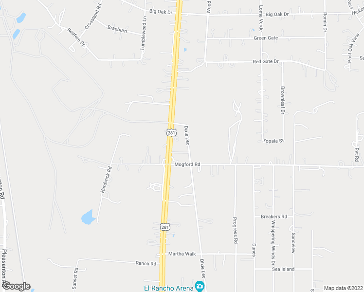 map of restaurants, bars, coffee shops, grocery stores, and more near 24810 U.S. 281 in San Antonio