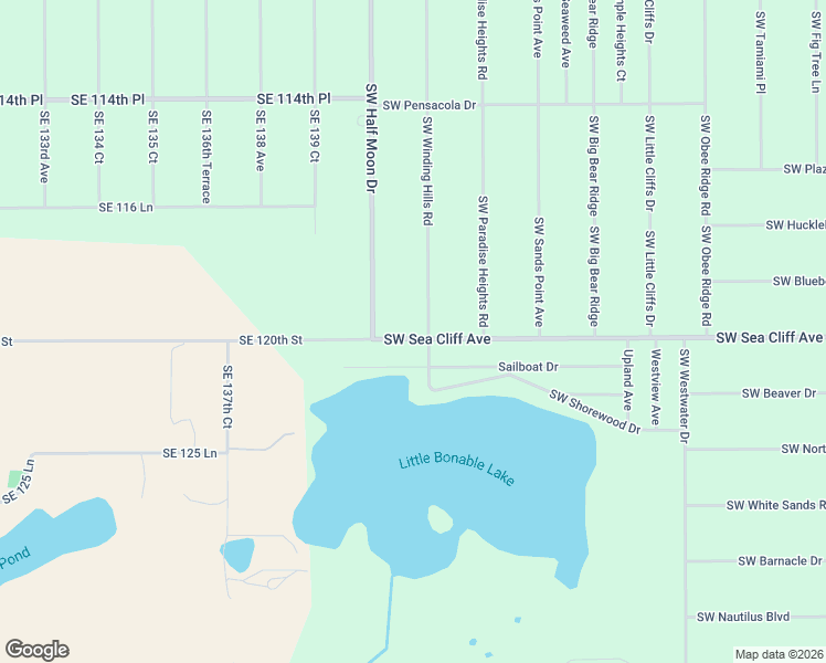 map of restaurants, bars, coffee shops, grocery stores, and more near 24831 Southwest Sea Cliff Avenue in Dunnellon