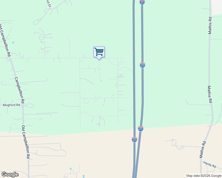 map of restaurants, bars, coffee shops, grocery stores, and more near 3081 Cross Trail Road in San Antonio