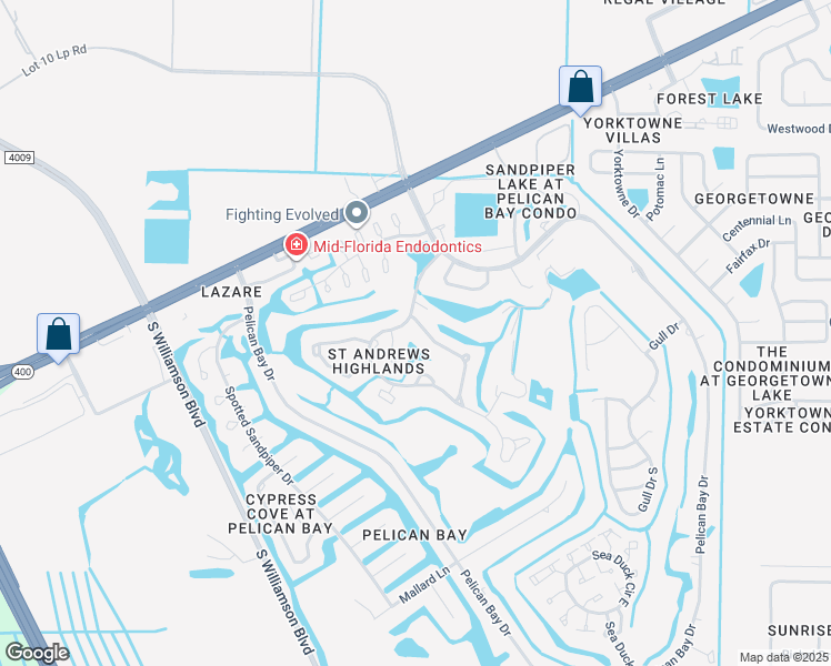 map of restaurants, bars, coffee shops, grocery stores, and more near 100 Surf Scooter Drive in Daytona Beach