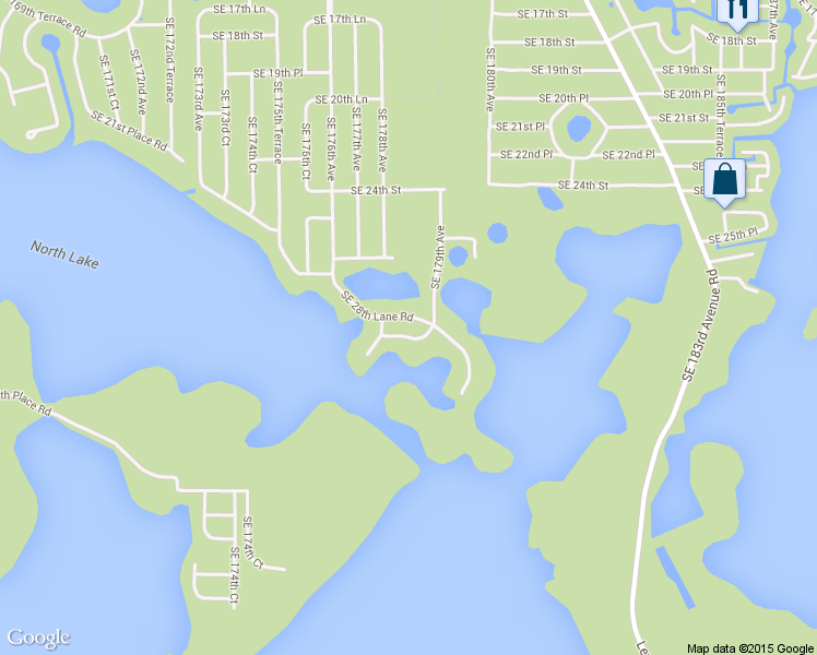 map of restaurants, bars, coffee shops, grocery stores, and more near 17821 Southeast 28th Place in Silver Springs