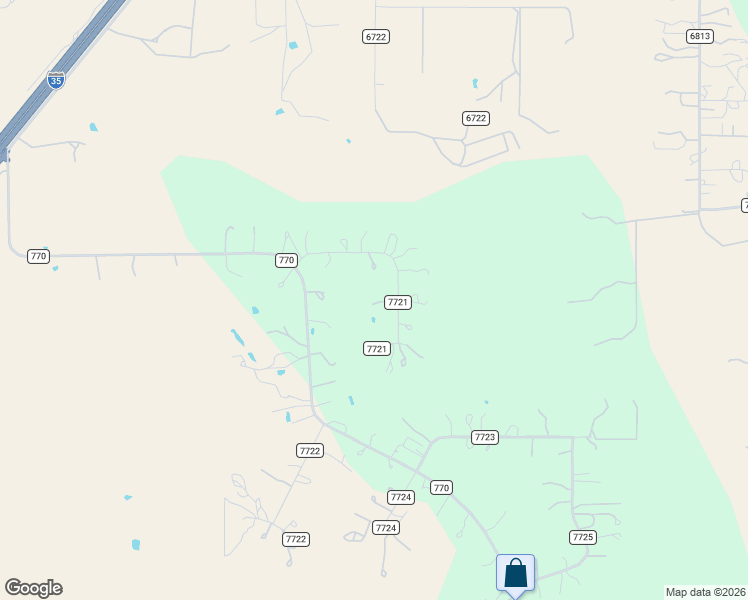 map of restaurants, bars, coffee shops, grocery stores, and more near 200 County Road 7721 in Natalia