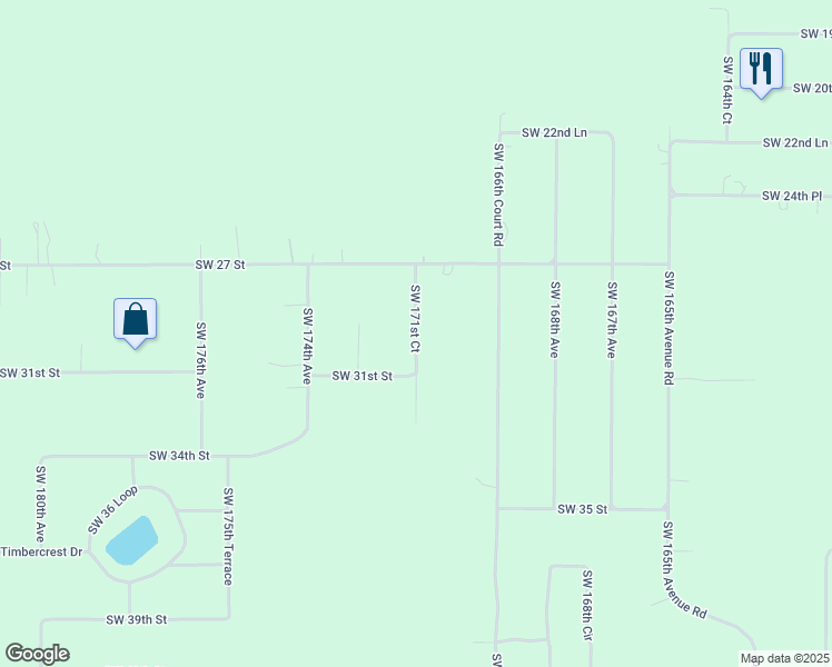 map of restaurants, bars, coffee shops, grocery stores, and more near 3020 Southwest 171st Court in Dunnellon