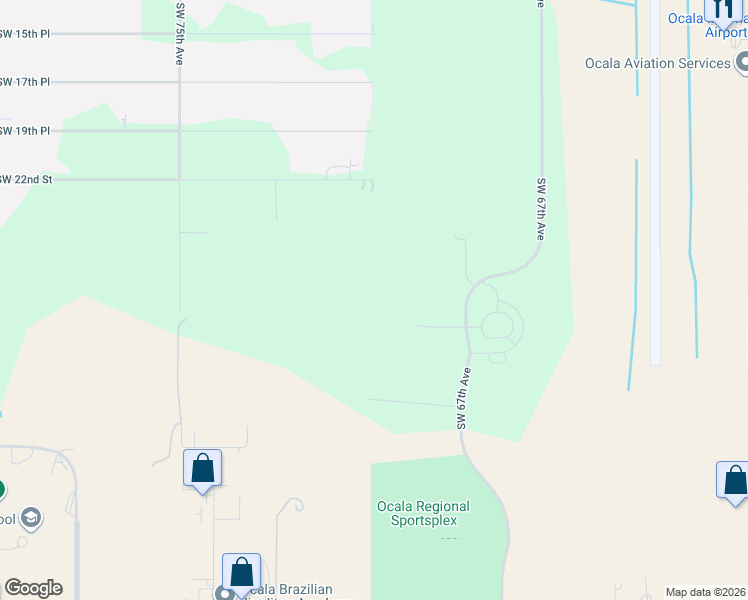 map of restaurants, bars, coffee shops, grocery stores, and more near Unnamed Road in Ocala