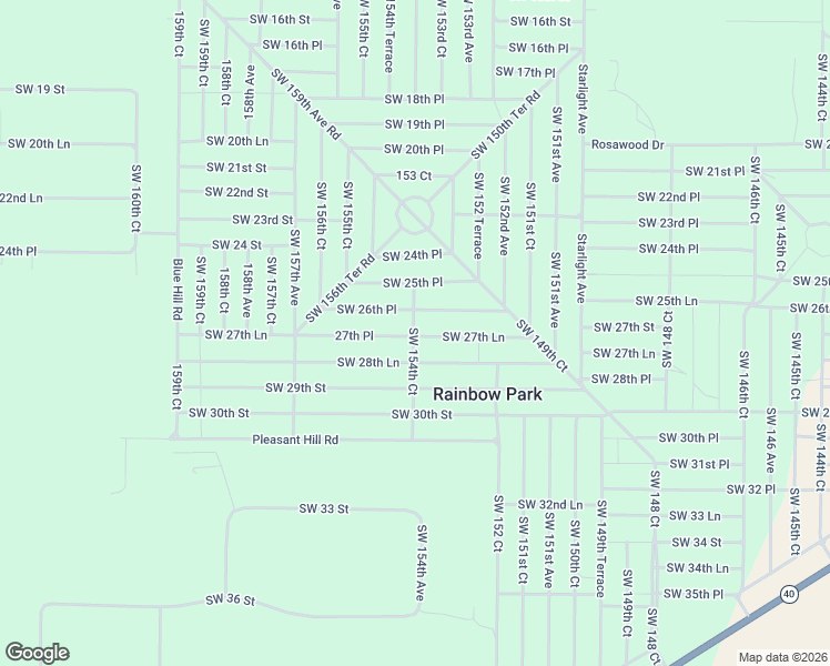 map of restaurants, bars, coffee shops, grocery stores, and more near 15481 Southwest 29th Street in Ocala