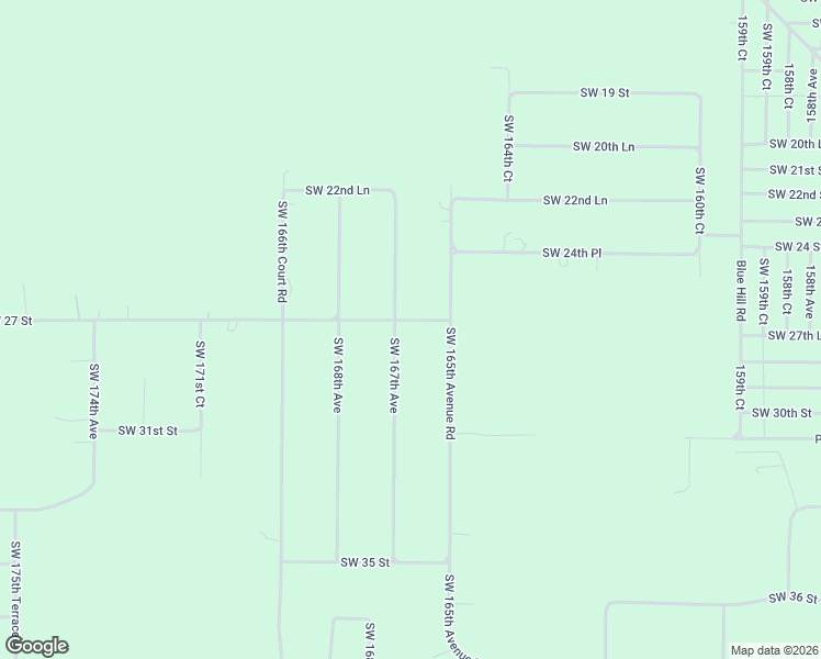 map of restaurants, bars, coffee shops, grocery stores, and more near 16653 Southwest 27th Street in Ocala