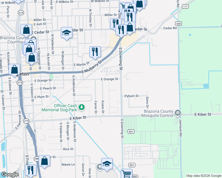 map of restaurants, bars, coffee shops, grocery stores, and more near in 