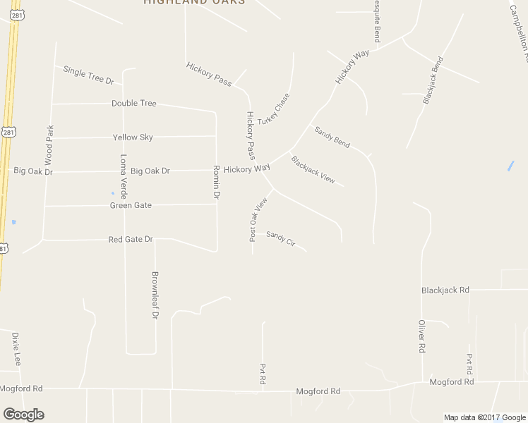 map of restaurants, bars, coffee shops, grocery stores, and more near 24216 Post Oak View in San Antonio