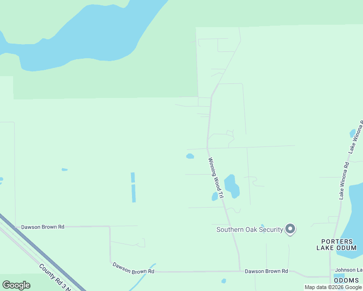 map of restaurants, bars, coffee shops, grocery stores, and more near 6100 Winning Woods Trail in De Leon Springs