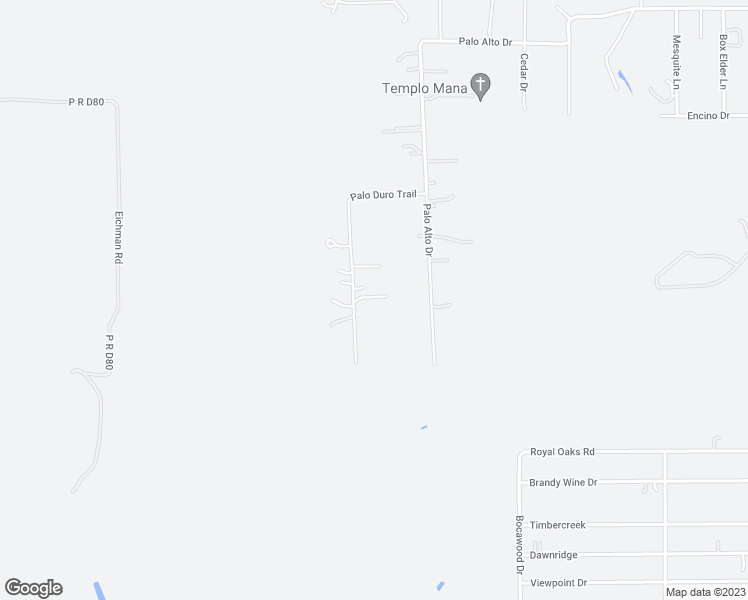 map of restaurants, bars, coffee shops, grocery stores, and more near 471 Palo Duro Trail in Von Ormy
