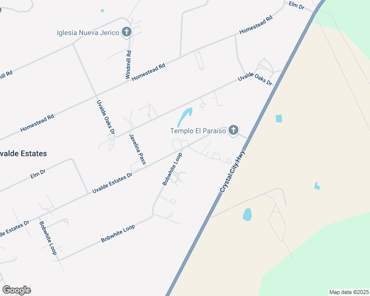 map of restaurants, bars, coffee shops, grocery stores, and more near 3108 Uvalde Estates in Uvalde