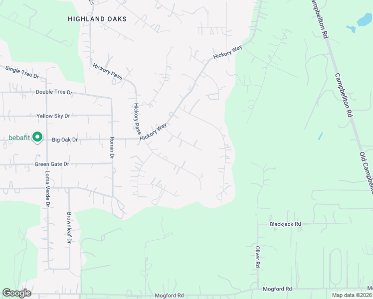 map of restaurants, bars, coffee shops, grocery stores, and more near 1926 Blackjack View in San Antonio