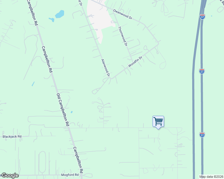 map of restaurants, bars, coffee shops, grocery stores, and more near 3102 Woodfin Drive in San Antonio