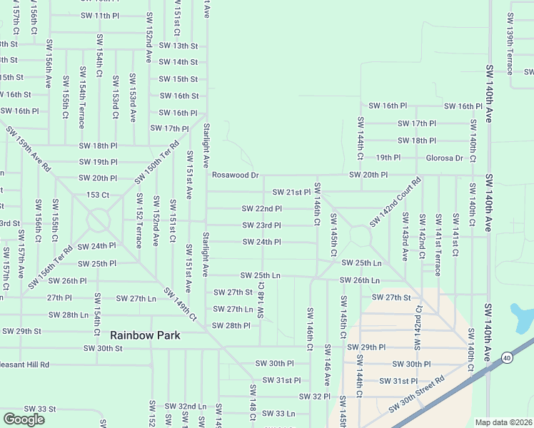 map of restaurants, bars, coffee shops, grocery stores, and more near 14791 Southwest 22nd Place in Ocala