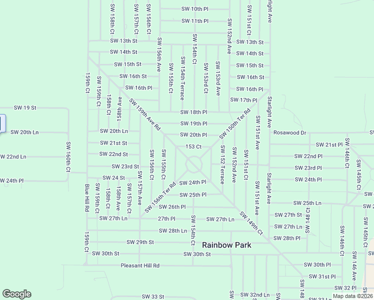 map of restaurants, bars, coffee shops, grocery stores, and more near 153 Court in Ocala